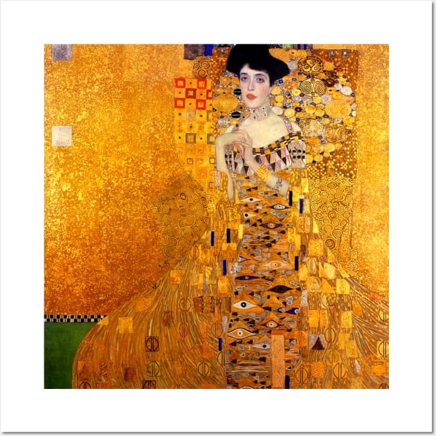 Gustav Klimt Famous art Portrait of Adele Bloch-Bauer I 1907 Wall Art by CONCEPTDVS